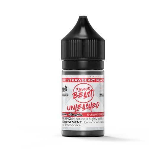 Epic Strawberry Peach by Flavour Beast Unleashed Salt, Nicotine: 20mg, Size: 30ml