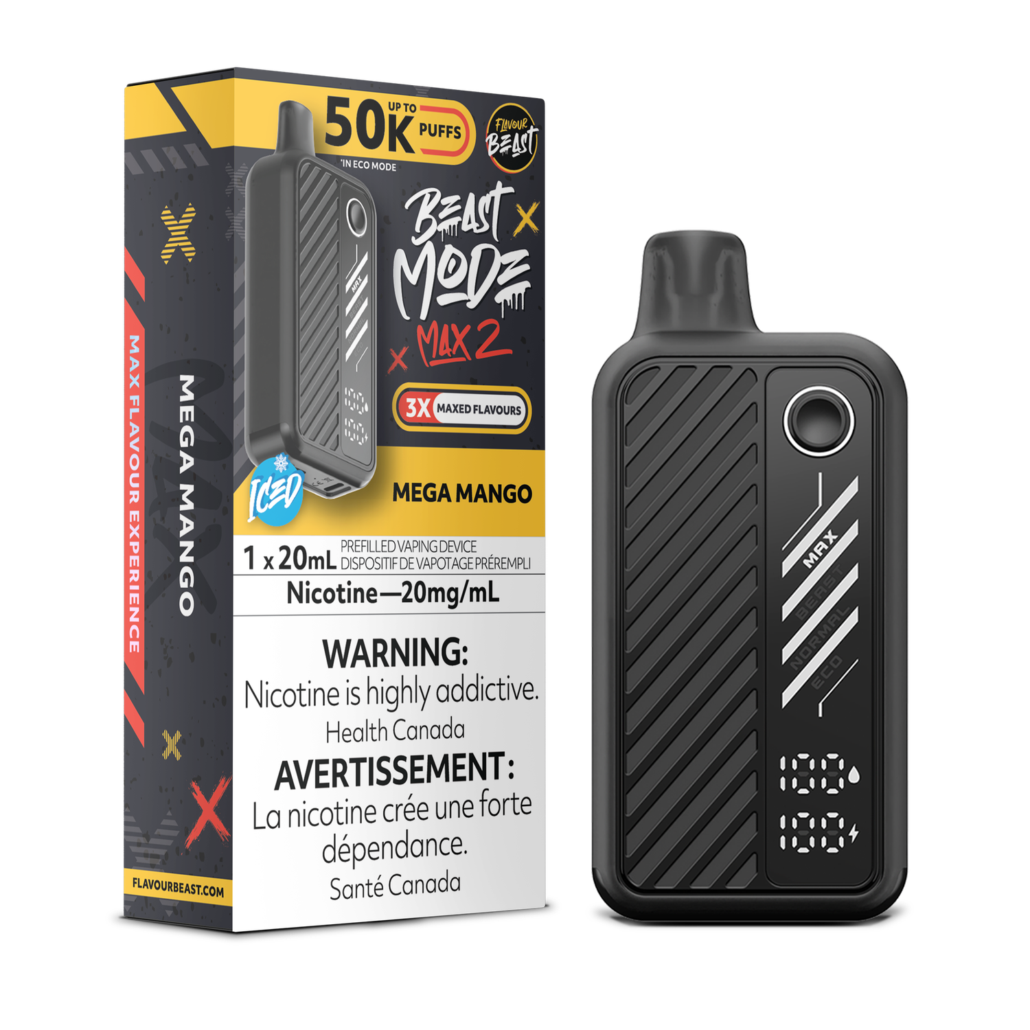 Mega Mango - Flavour Beast Beast Mode Max 2 Disposable, Nicotine: 20mg