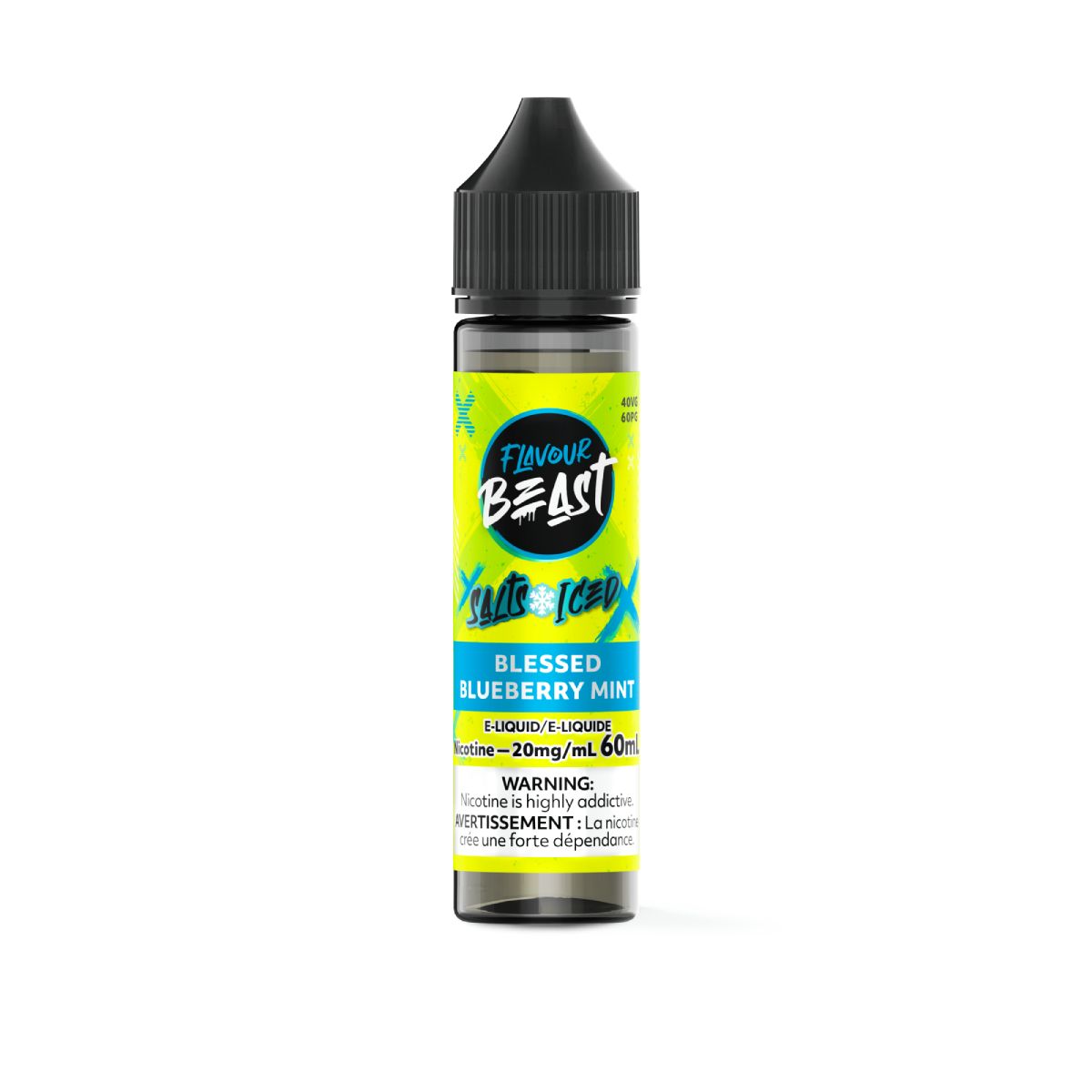 Blessed Blueberry Mint Iced - Flavour Beast Salt, Nicotine: 20mg, Size: 60ml