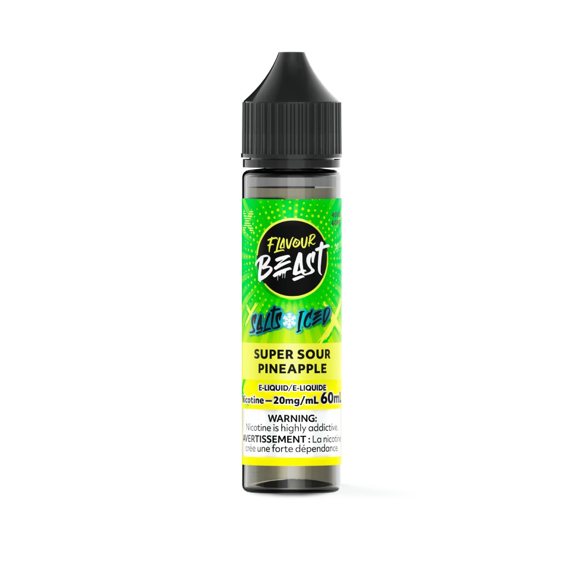 Super Sour Pineapple Iced - Flavour Beast Salt, Nicotine: 20mg, Size: 60ml