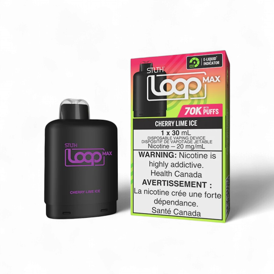 Cherry Lime Ice STLTH LOOP MAX Pod, Nicotine: 20mg