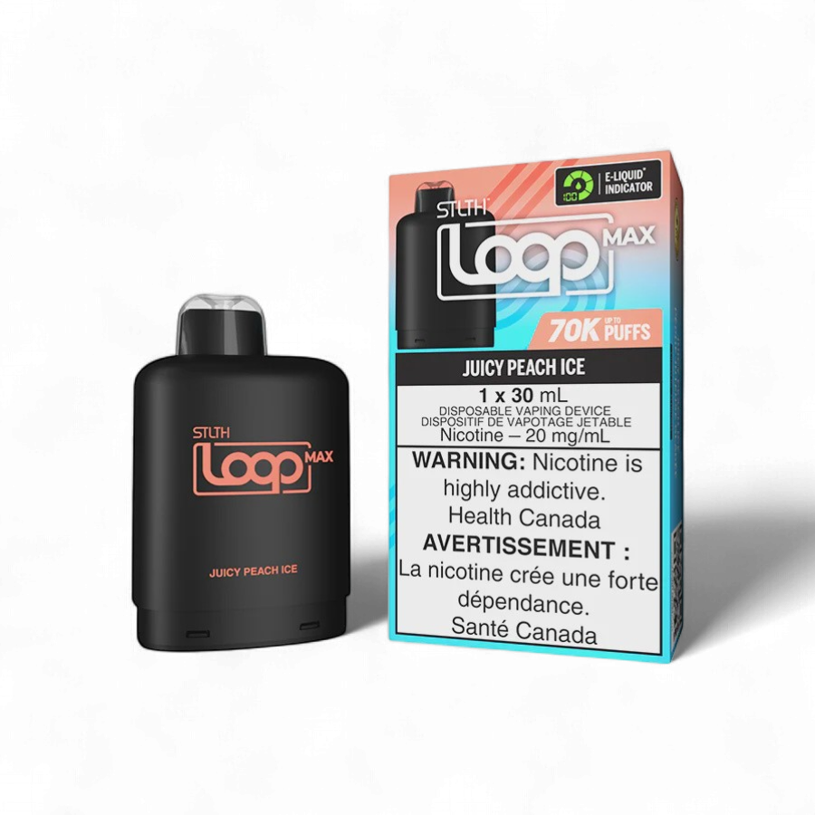 Juicy Peach Ice STLTH LOOP MAX Pod, Nicotine: 20mg