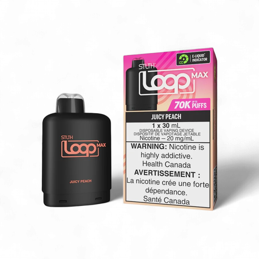 Juicy Peach STLTH LOOP MAX Pod, Nicotine: 20mg