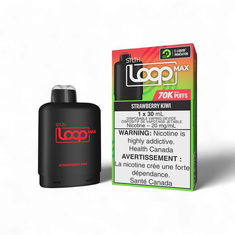 Strawberry Kiwi STLTH LOOP MAX Pod, Nicotine: 20mg