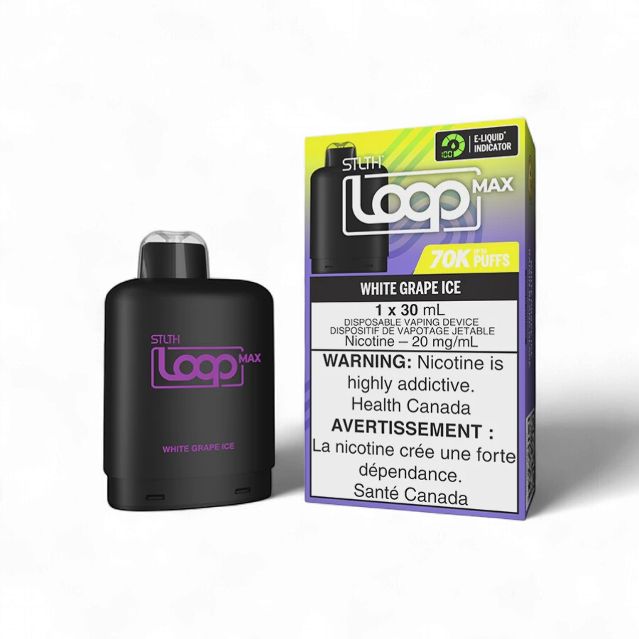 White Grape Ice STLTH LOOP MAX Pod, Nicotine: 20mg
