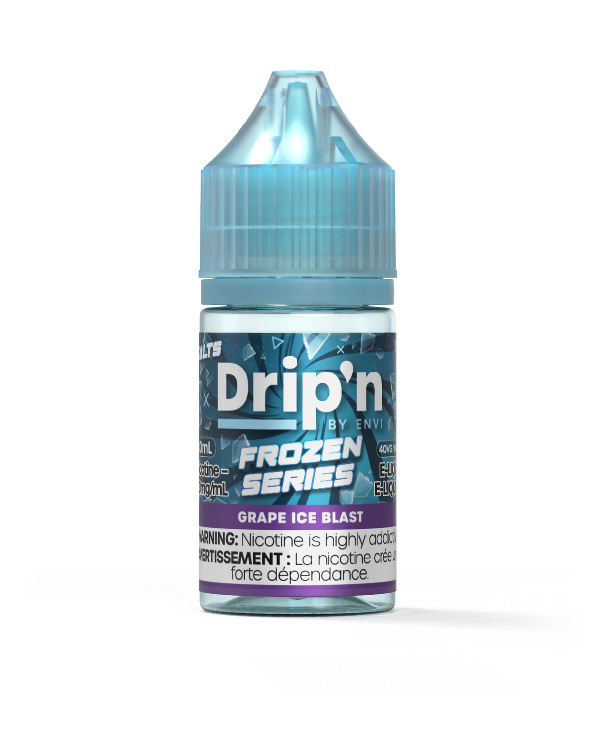 Grape Ice Blast by Drip'n Salt, Nicotine: 20mg, Size: 30ml