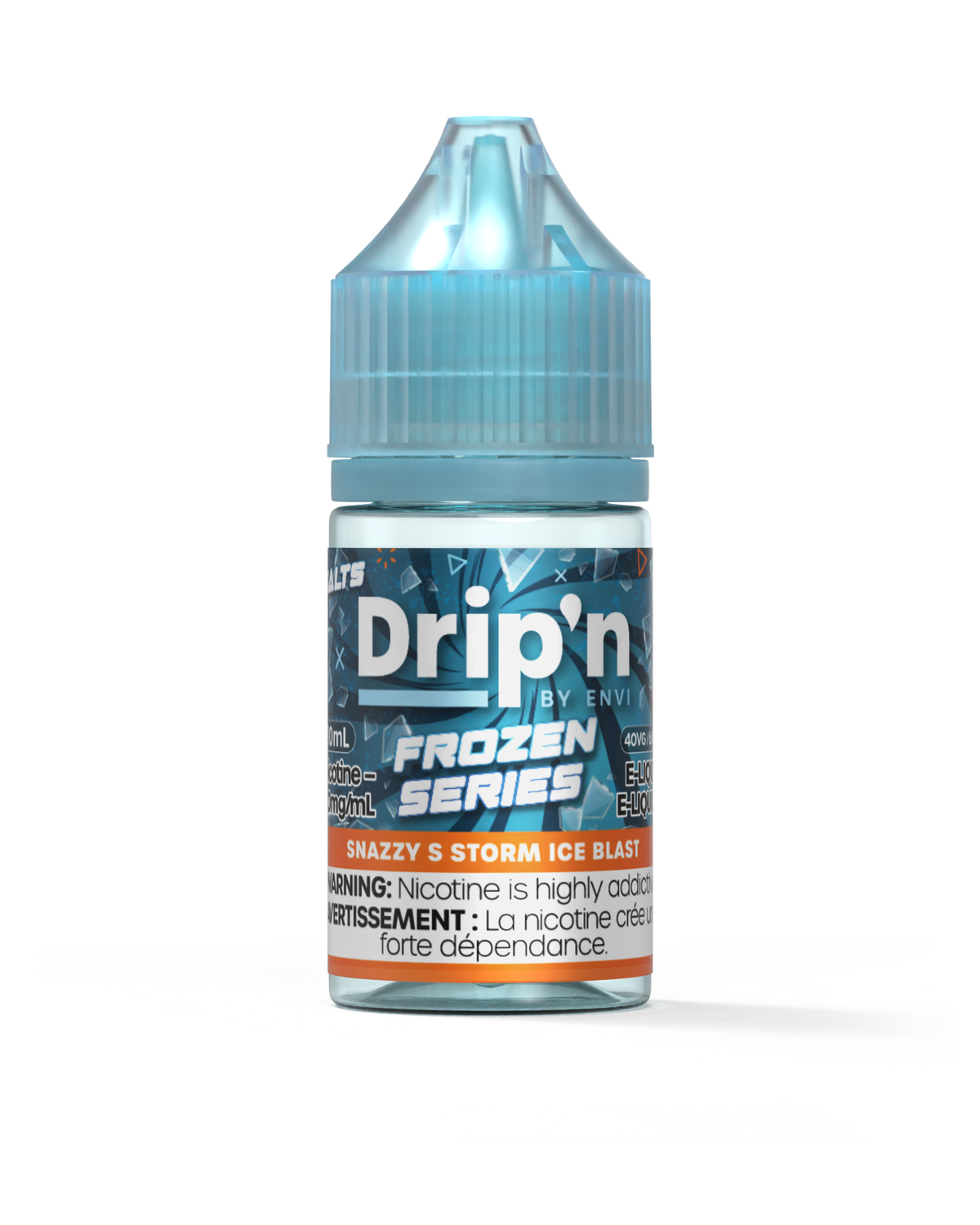 Snazzy S Storm Ice Blast by Drip'n Salt, Nicotine: 20mg, Size: 30ml