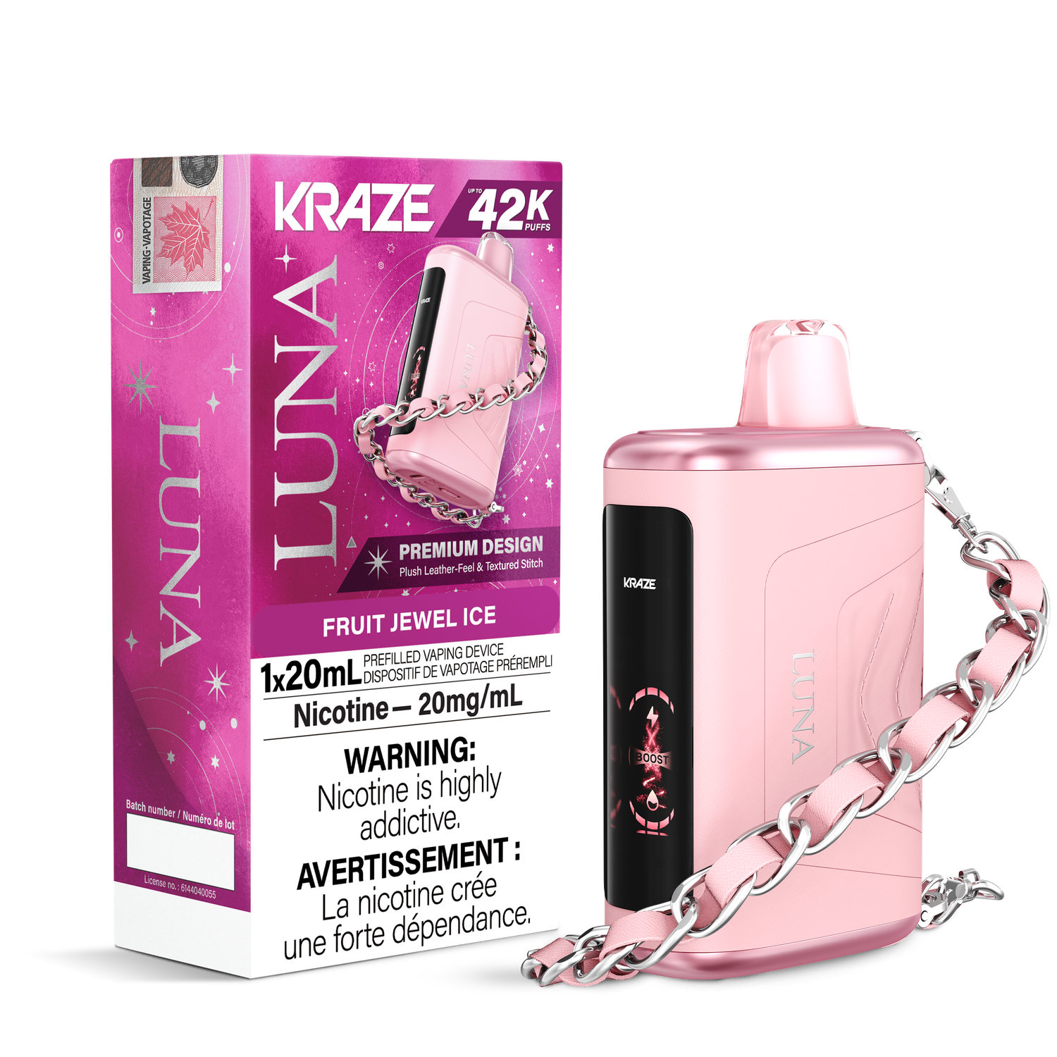 Fruit Jewel Ice - Kraze Luna Disposable, Nicotine: 20mg