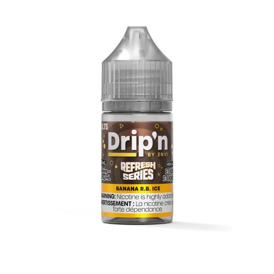 Banana R.B. Ice Refresh Series By Drip'n Salt, Nicotine: 20mg, Size: 30ml
