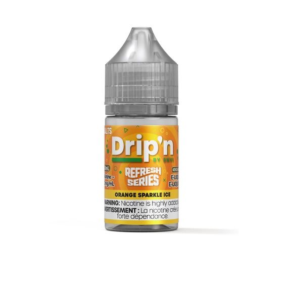 Orange Sparkle Ice Refresh Series By Drip'n Salt, Nicotine: 20mg, Size: 30ml