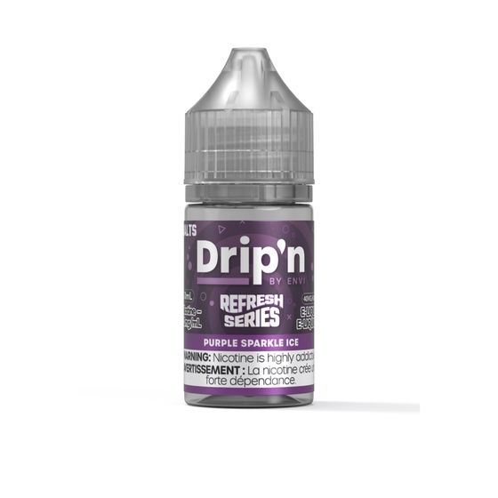 Purple Sparkle Ice Refresh Series By Drip'n Salt, Nicotine: 20mg, Size: 30ml