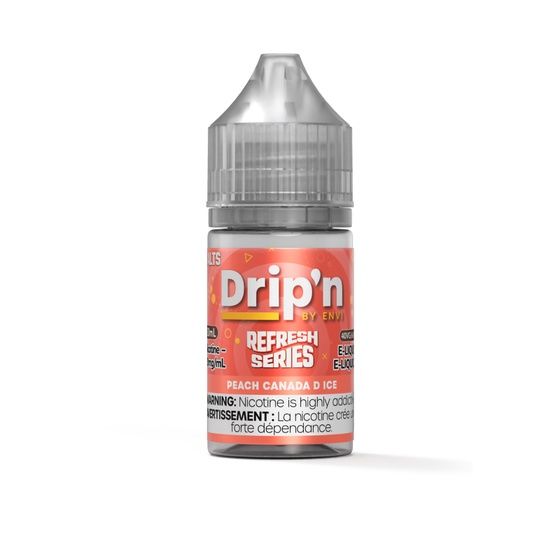 Peach Canada D Ice Refresh Series By Drip'n Salt, Nicotine: 20mg, Size: 30ml