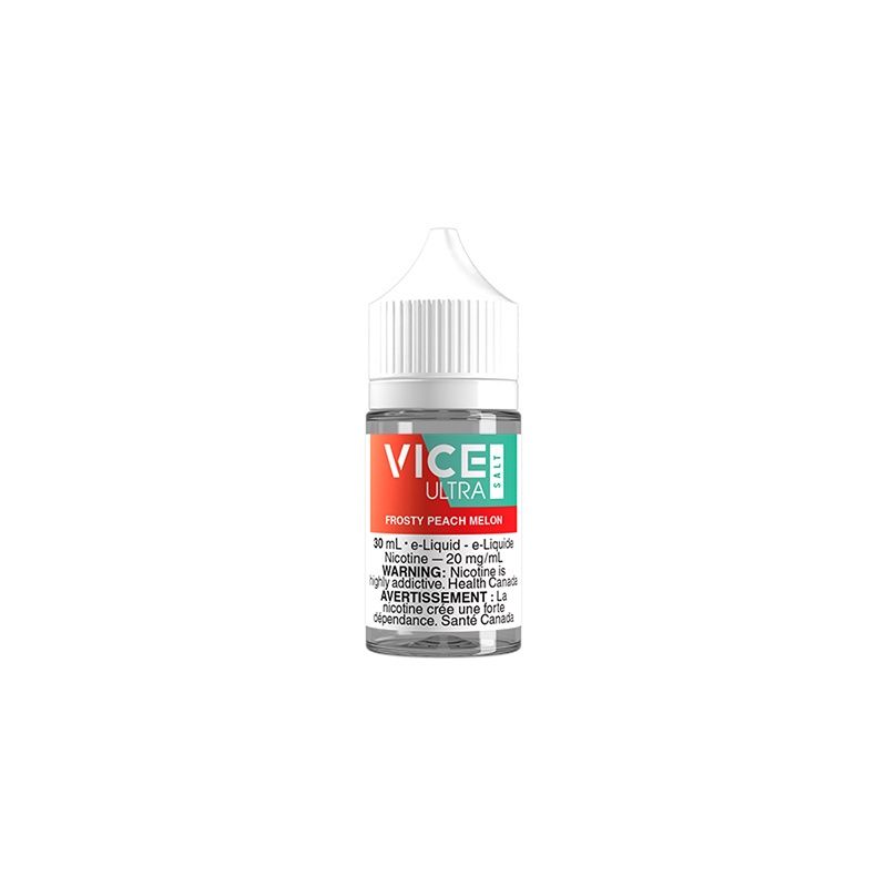 Frosty Peach Melon By Vice Ultra Salt, Nicotine: 20mg, Size: 30ml