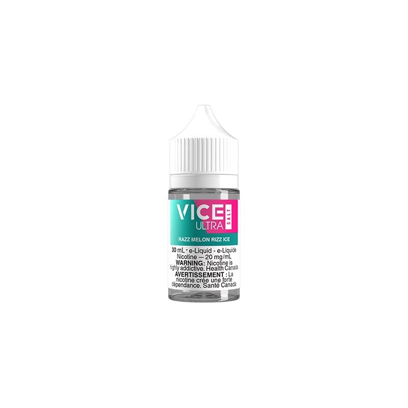 Razz Melon Rizz Ice By Vice Ultra Salt, Nicotine: 20mg, Size: 30ml