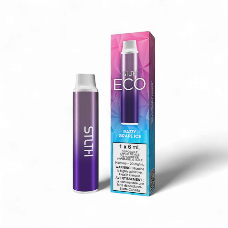 Razzy Grape Ice - STLTH Eco Disposable, Nicotine: 20mg