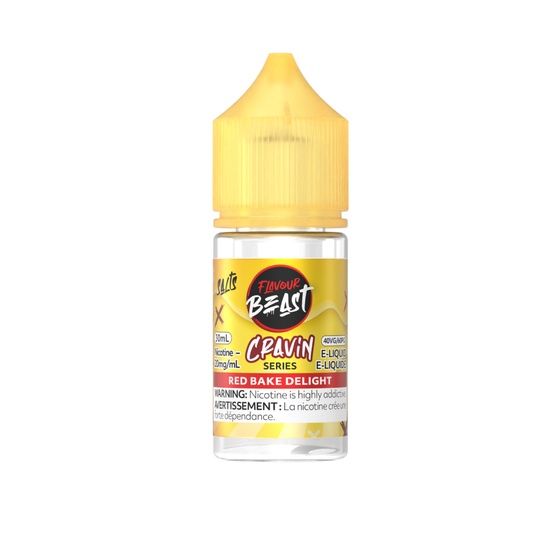Cravin' Red Bake Delight by Flavour Beast Salt, Nicotine: 20mg, Size: 30ml