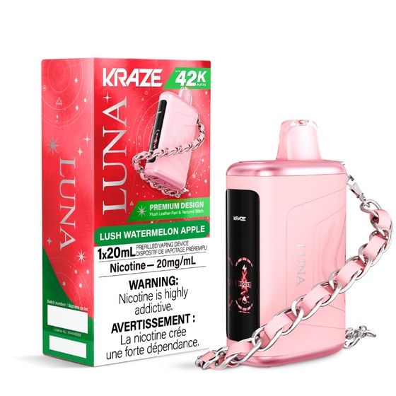 Lush Watermelon Apple - Kraze Luna Disposable, Nicotine: 20mg
