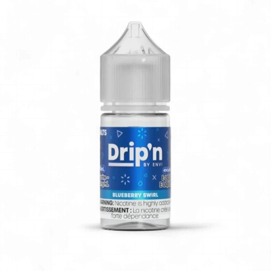 Blueberry Swirl by Drip'n Salt, Nicotine: 20mg (Discontinued), Size: 30ml