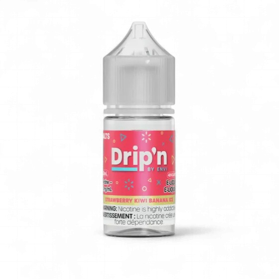 Strawberry Kiwi Banana Ice by Drip'n Salt, Nicotine: 20mg, Size: 30ml