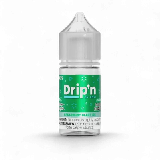 Spearmint Blast Ice by Drip'n Salt, Nicotine: 20mg, Size: 30ml