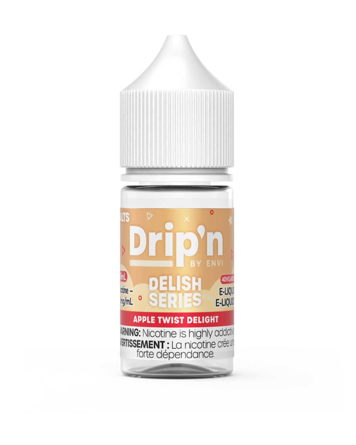 Apple Twist Delight Delish Series By Drip'n Salt, Nicotine: 20mg (Discontinued), Size: 30ml