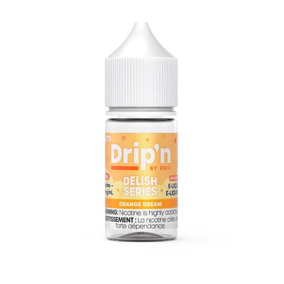 Orange Dream Delish Series By Drip'n Salt, Nicotine: 20mg (Discontinued), Size: 30ml