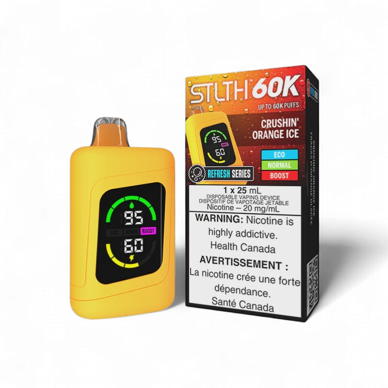 Crushin' Orange Ice - STLTH 60K Disposable, Nicotine: 20mg