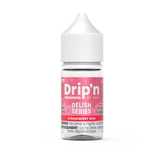 Strawberry Doh Delish Series By Drip'n Salt, Nicotine: 20mg (Discontinued), Size: 30ml