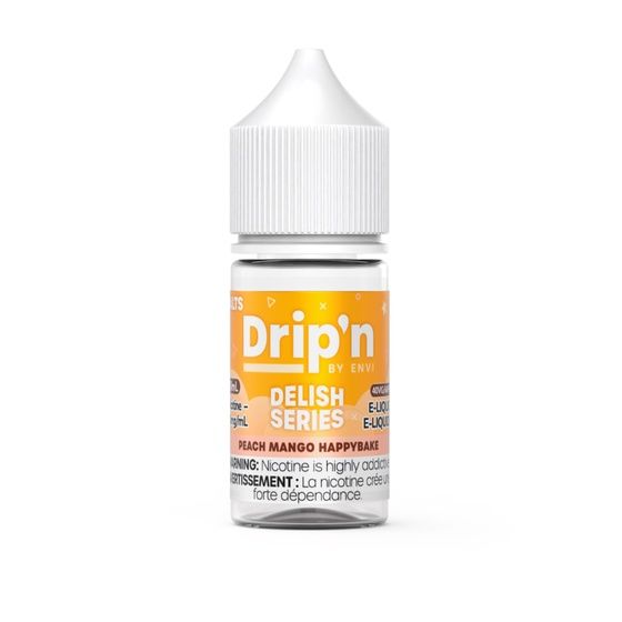 Peach Mango Happybake Delish Series By Drip'n Salt, Nicotine: 20mg, Size: 30ml