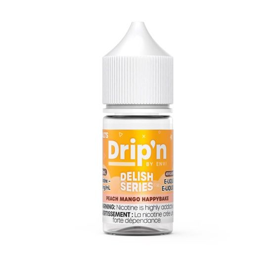 Peach Mango Happybake Delish Series By Drip'n Salt, Nicotine: 20mg (Discontinued), Size: 30ml