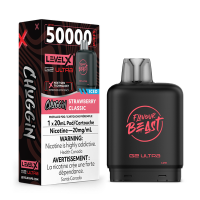 Chuggin' Strawberry Classic Flavour Beast Level X G2 Ultra Pod