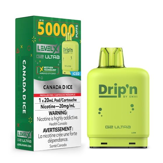 Canada D Ice Drip'n Level X G2 Ultra Pod, Nicotine: 20mg