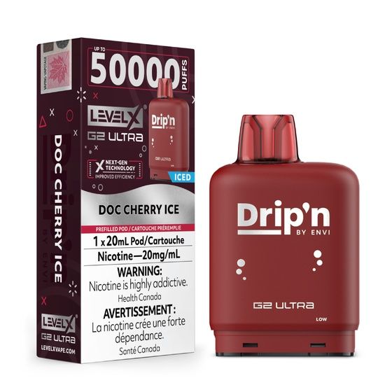 Doc Cherry Ice Drip'n Level X G2 Ultra Pod, Nicotine: 20mg (Discontinued)