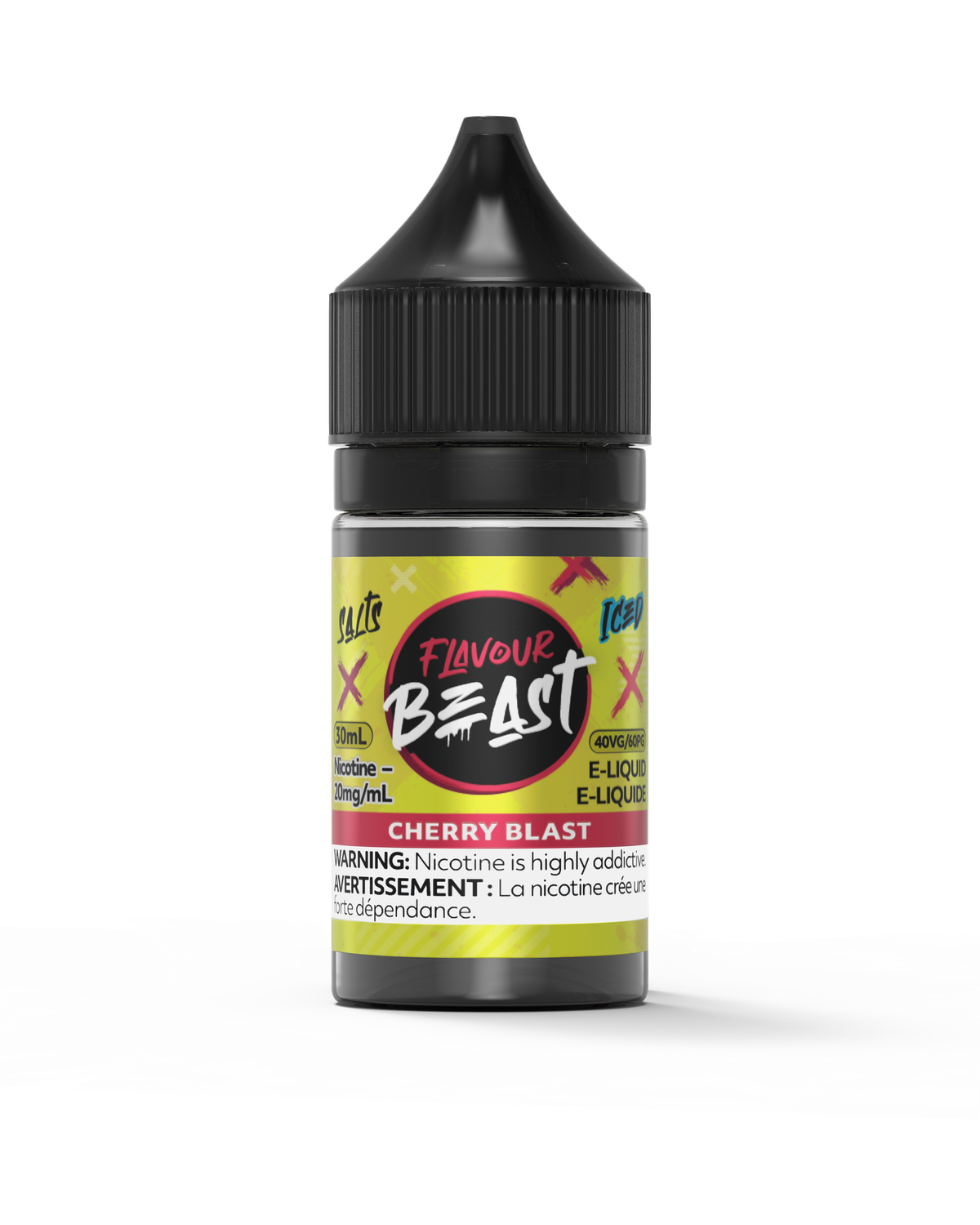 Cherry Blast Iced by Flavour Beast Salt, Nicotine: 20mg, Size: 30ml