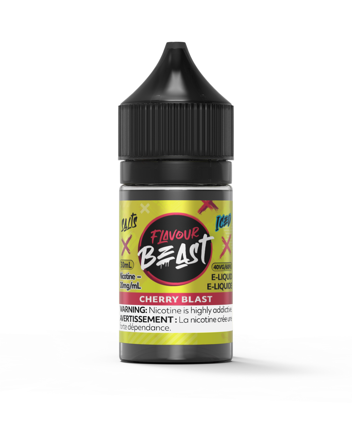 Cherry Blast Iced by Flavour Beast Salt, Nicotine: 20mg, Size: 30ml