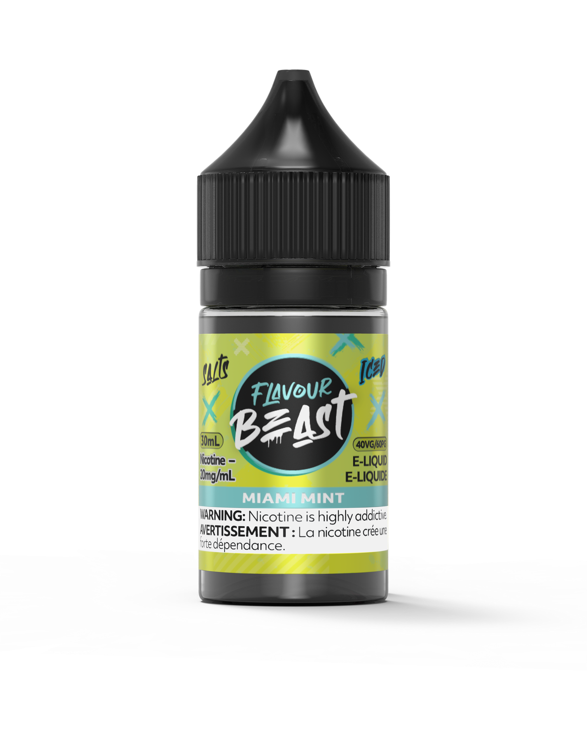 Miami Mint Iced by Flavour Beast Salt, Nicotine: 20mg, Size: 30ml