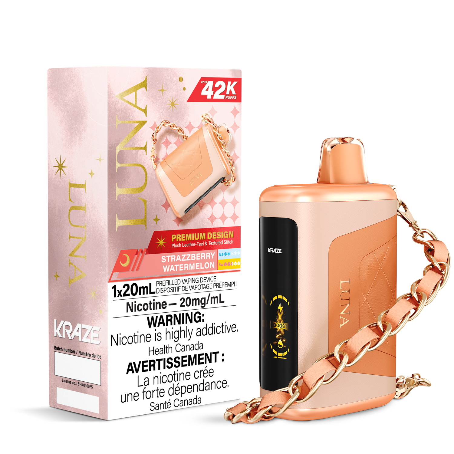 Strazzberry Watermelon - Kraze Luna Disposable, Nicotine: 20mg