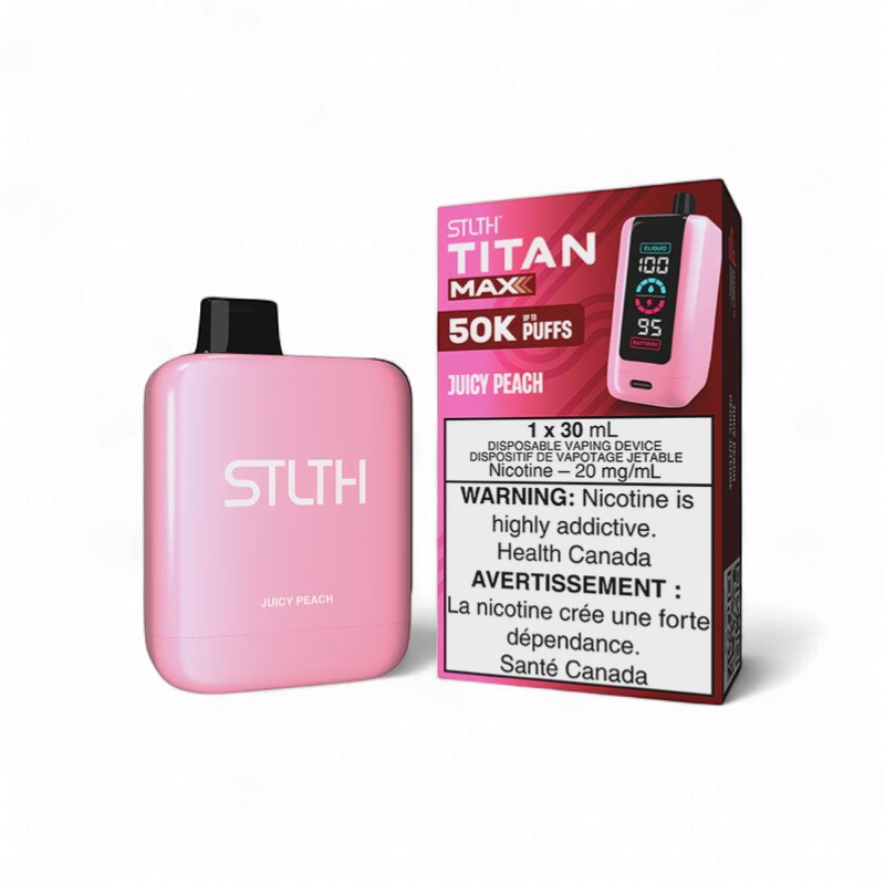 Juicy Peach - STLTH Titan Max Disposable, Nicotine: 20mg