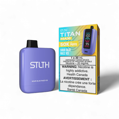 Sour Blue Razz Ice - STLTH Titan Max Disposable