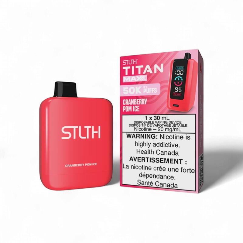 Cranberry Pom Ice - STLTH Titan Max Disposable, Nicotine: 20mg