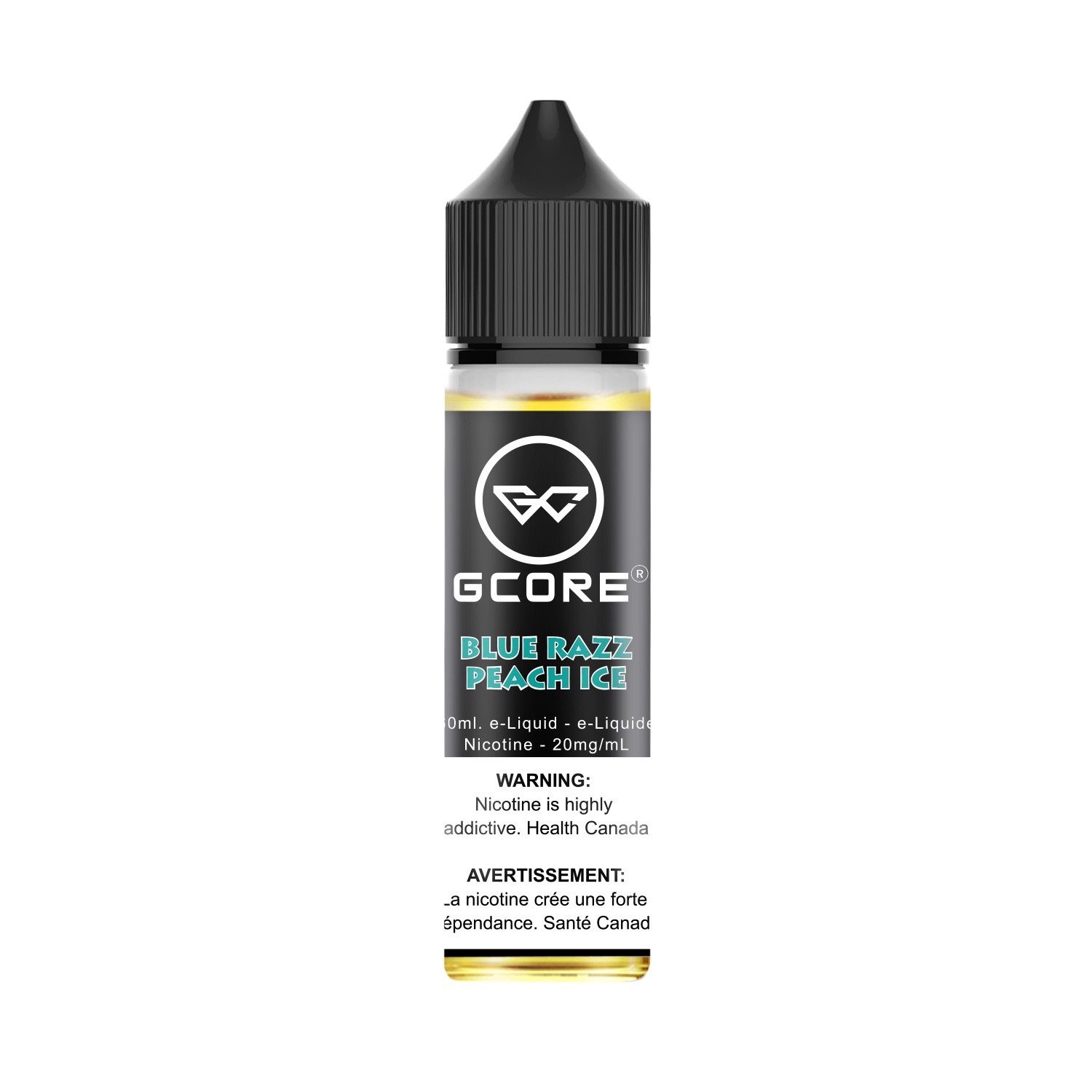 Blue Razz Peach Ice by Gcore Salt, Nicotine: 20mg, Size: 60ml