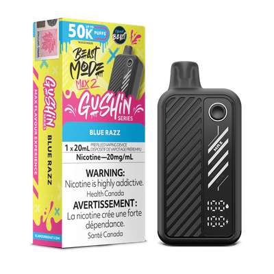 Gushin' Blue Razz - Flavour Beast Beast Mode Max 2 Disposable
