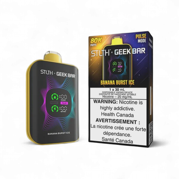 Banana Burst Ice - STLTH x GEEK BAR 80K Disposable, Nicotine: 20mg
