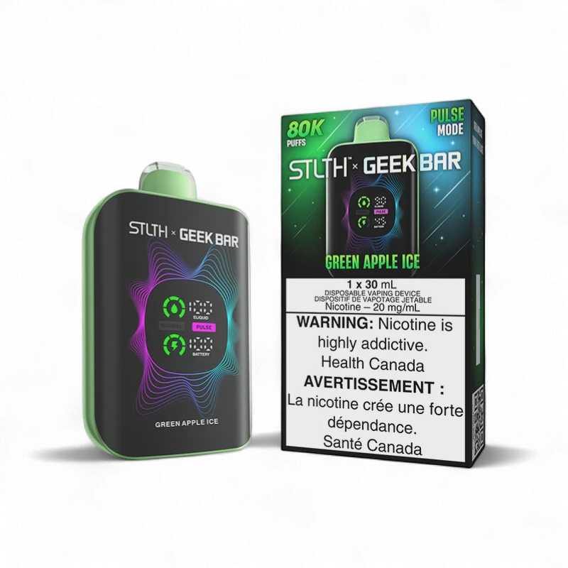 Green Apple Ice - STLTH x GEEK BAR 80K Disposable, Nicotine: 20mg