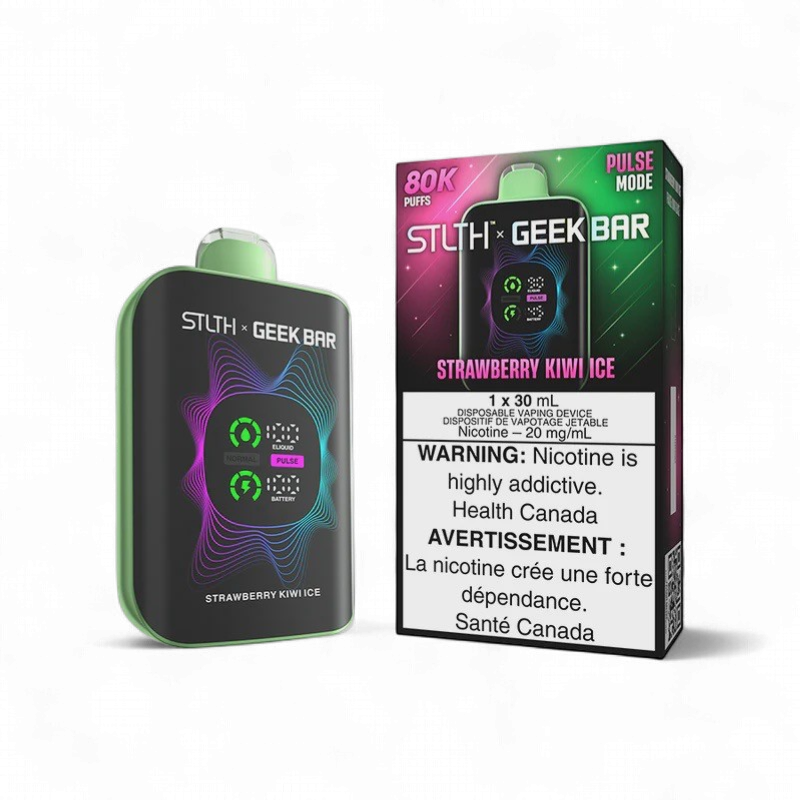 Strawberry Kiwi Ice - STLTH x GEEK BAR 80K Disposable, Nicotine: 20mg