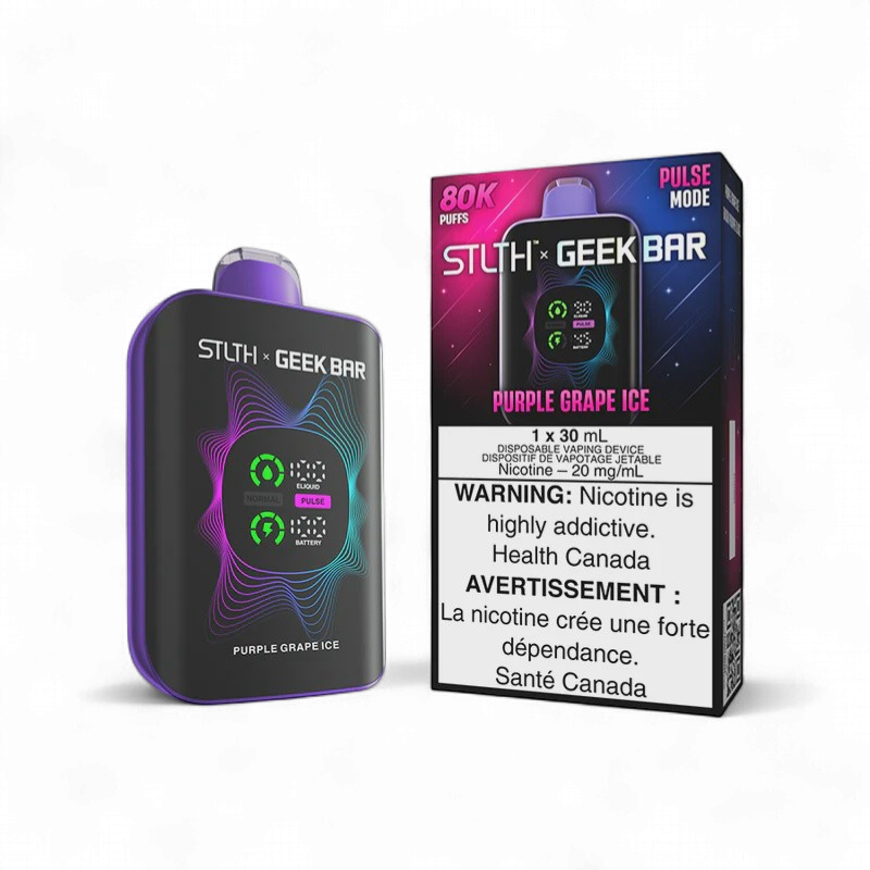 Purple Grape Ice - STLTH x GEEK BAR 80K Disposable, Nicotine: 20mg
