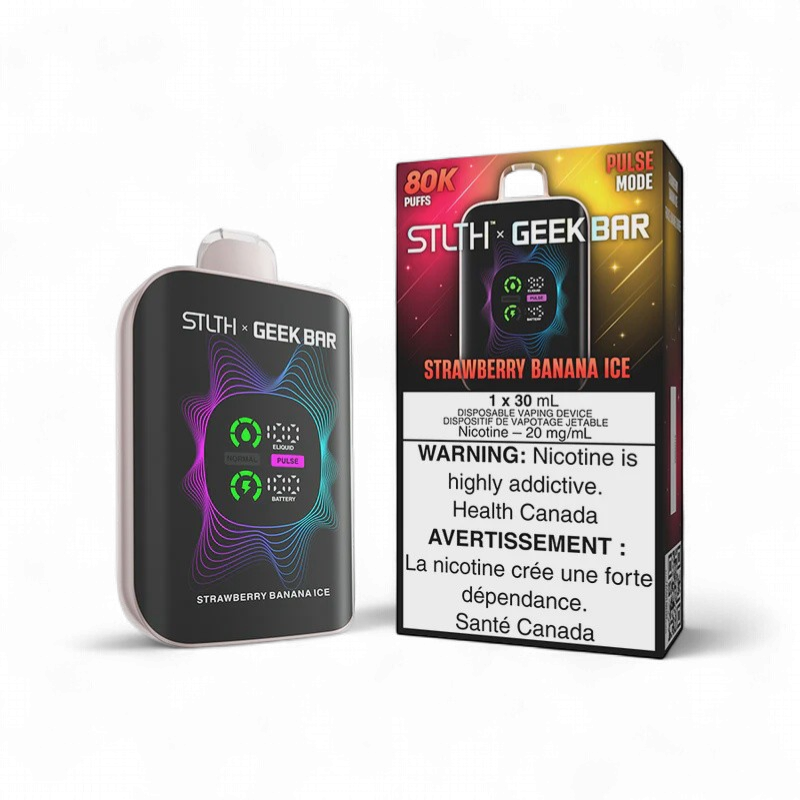 Strawberry Banana Ice - STLTH x GEEK BAR 80K Disposable, Nicotine: 20mg