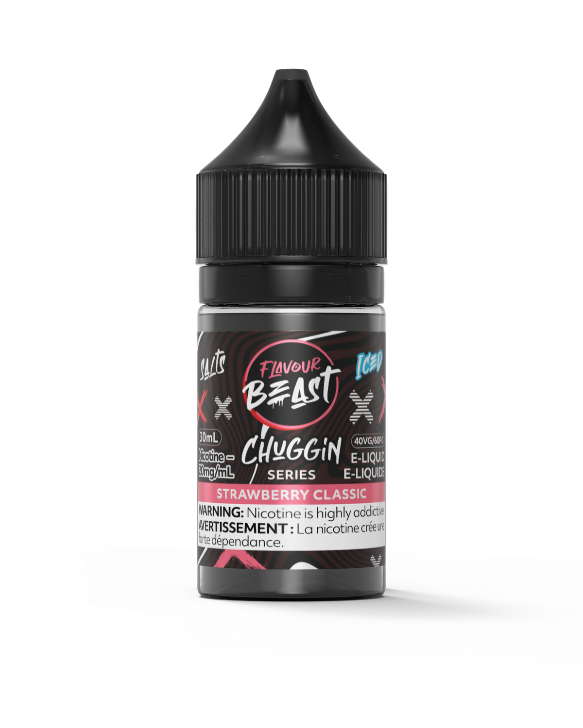 Chuggin' Strawberry Classic Iced by Flavour Beast Salt, Nicotine: 20mg, Size: 30ml