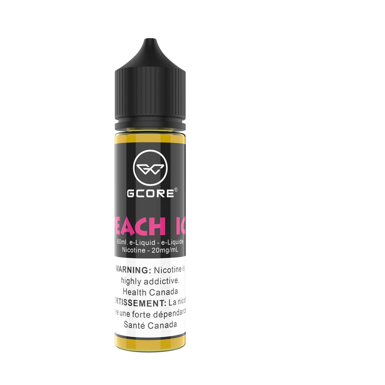 Peach Ice by Gcore Salt, Nicotine: 20mg, Size: 60ml