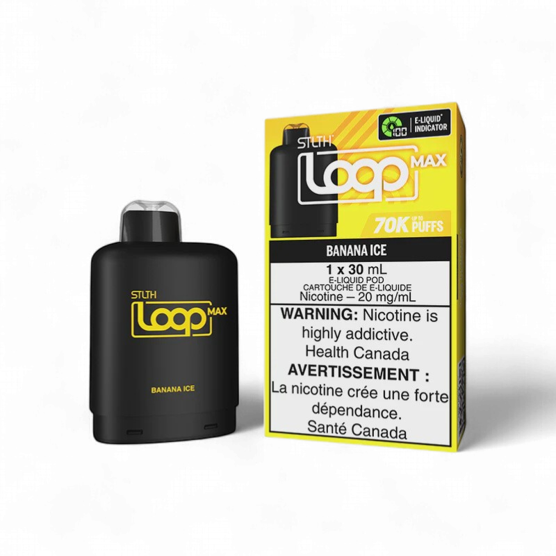 Banana Ice STLTH LOOP MAX Pod, Nicotine: 20mg